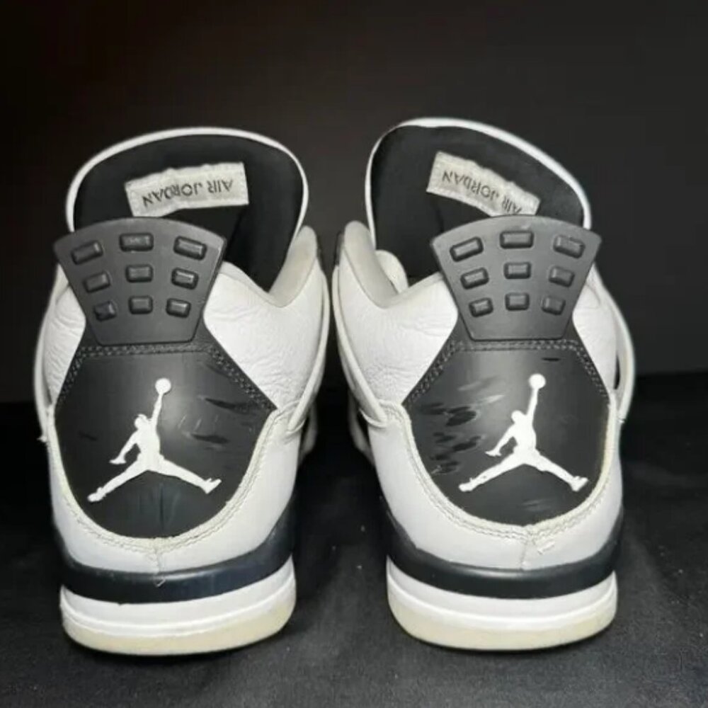 Nike Air Jordan 4 Retro Military Black Men's Shoes - Picture 4 of 6